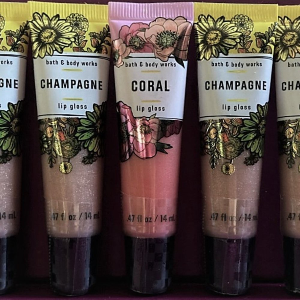 $45 Bath Body Works Lip Glosses 💗 CHAMPAGNE CORAL